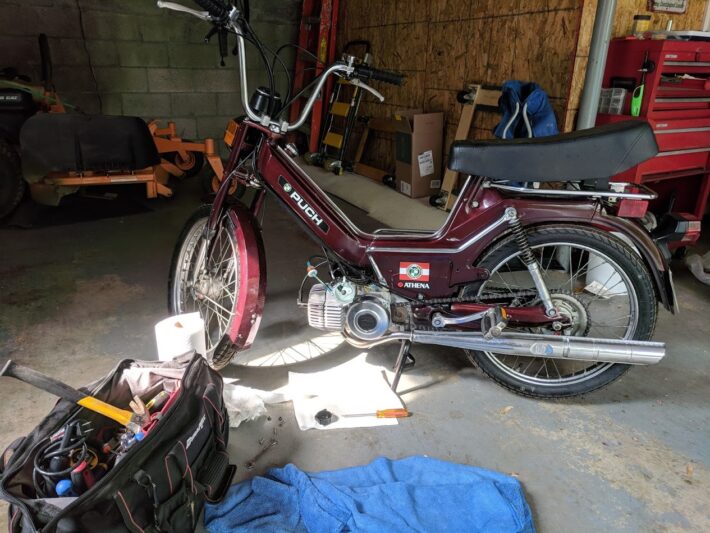 Starting process for my 1978 PUCH Moped
