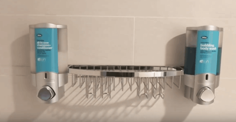 Marriott shared communal shampoo dispensers