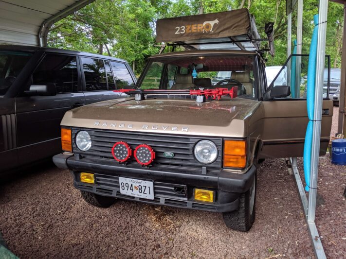 Range Rover Classic license plate bracket