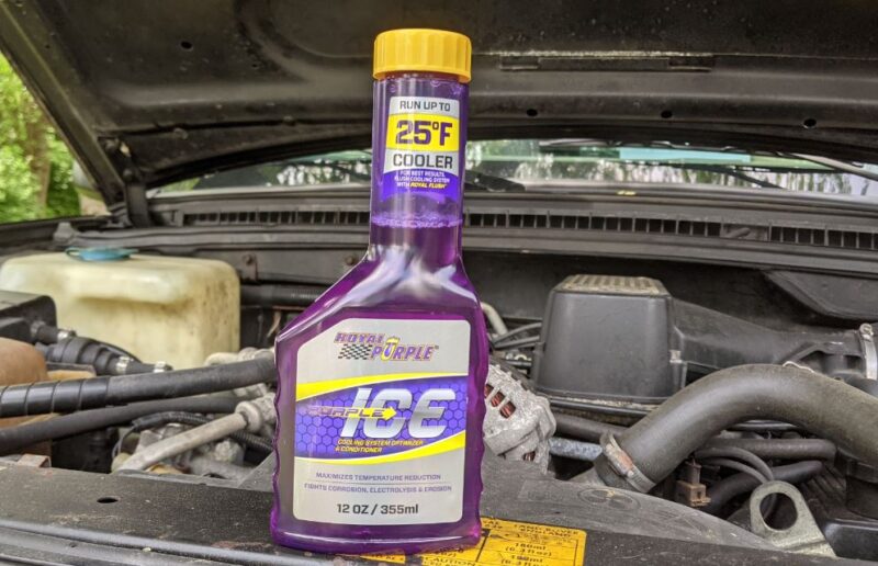 Purple Ice engine coolant additive