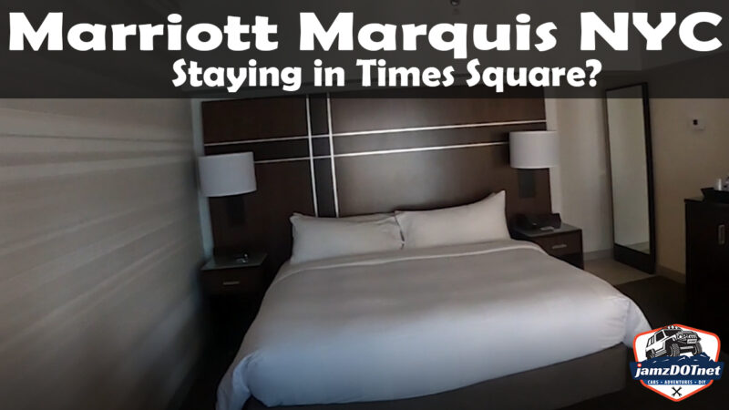 Marriott Marquis in Times Square New York City – room review and walk through to the room