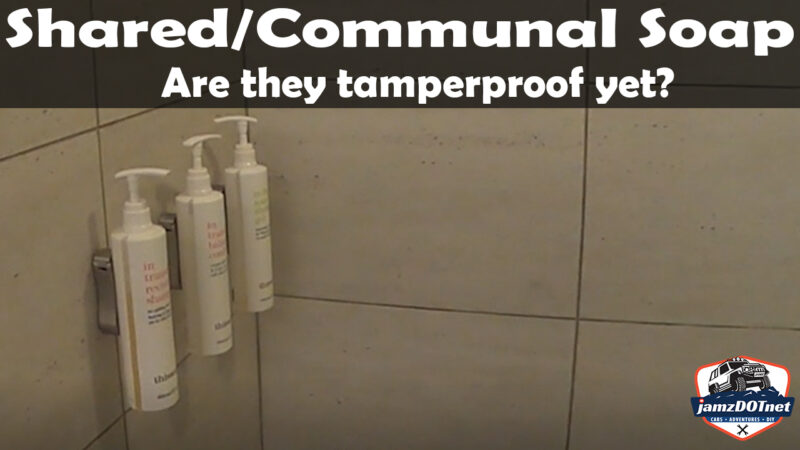 Marriott shared communal shampoo and body wash