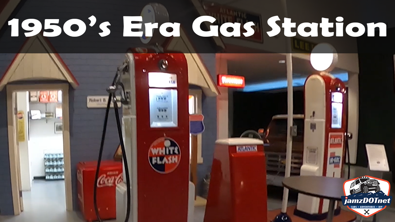 1950’s era gas station at the AACA Museum