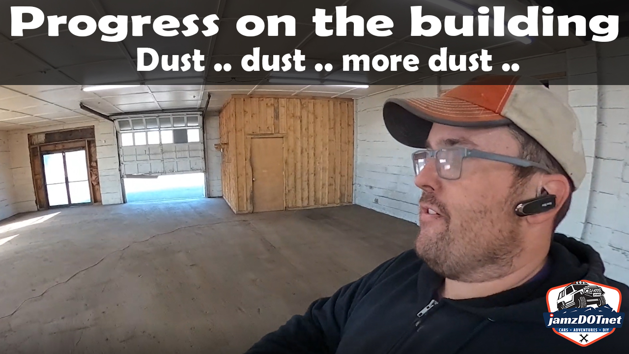 Building progress – dust, dust, and more dust!