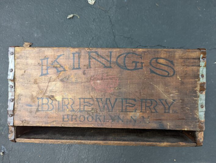 1930s wooden beer crate for sale