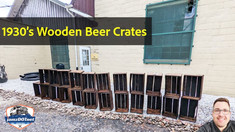 1930s wooden beer crates