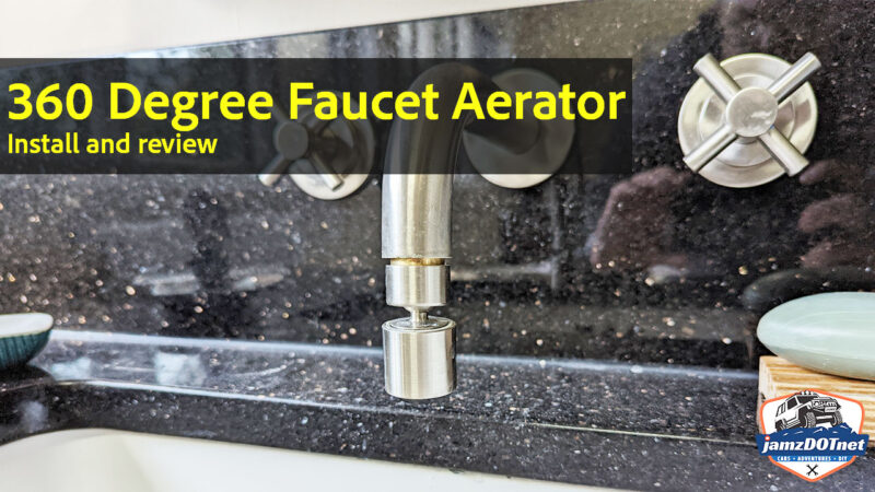 Hibbent 360-degree faucet aerator from Amazon – install and review