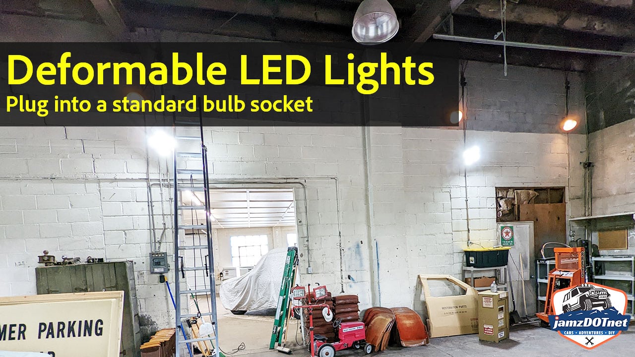 I installed deformable LED lights in the big garage – bright enough?