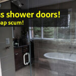 Bye Bye soap scum on the shower doors
