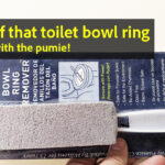 Toilet Bowl ring removal with the pumie