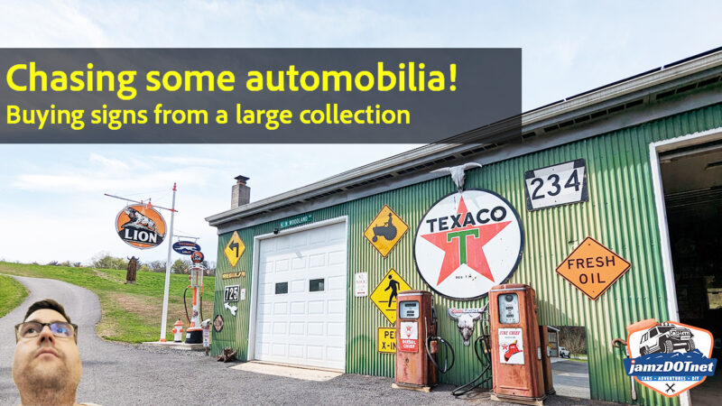 Chasing classic signs! Follow along as I buy some signs from a large automobilia collector!