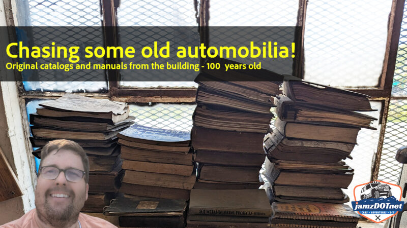 Chasing early 1900s Auto catalogs and Magazines that used to be at the building!