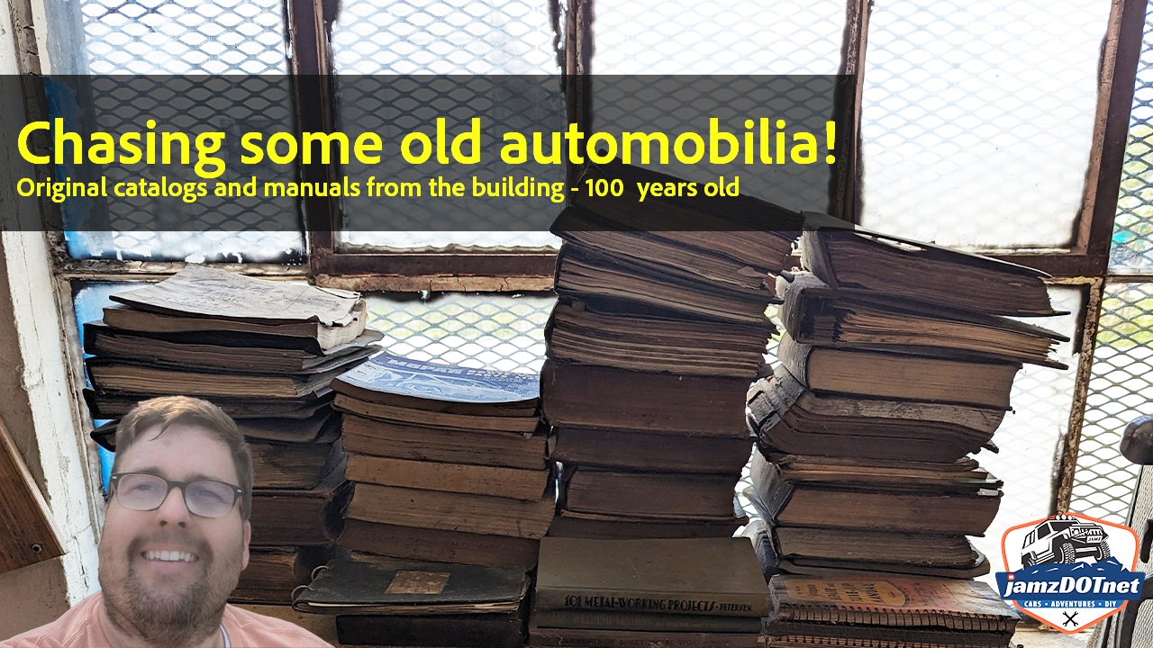 Chasing early 1900s Auto catalogs and Magazines that used to be at the building!