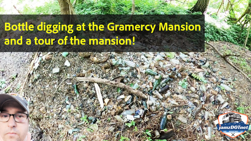 Bottle digging at the Gramercy Mansion in and a tour of the mansion!