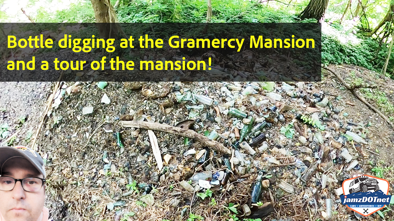 Bottle digging at the Gramercy Mansion in and a tour of the mansion!