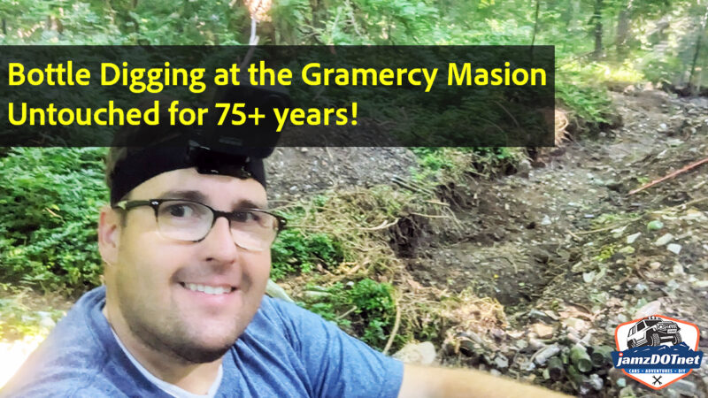 Bottle Digging – back at the Gramercy Mansion and finding awesome bottles