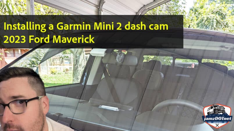 Dash Cam install on a 2023 Ford Maverick Hybrid