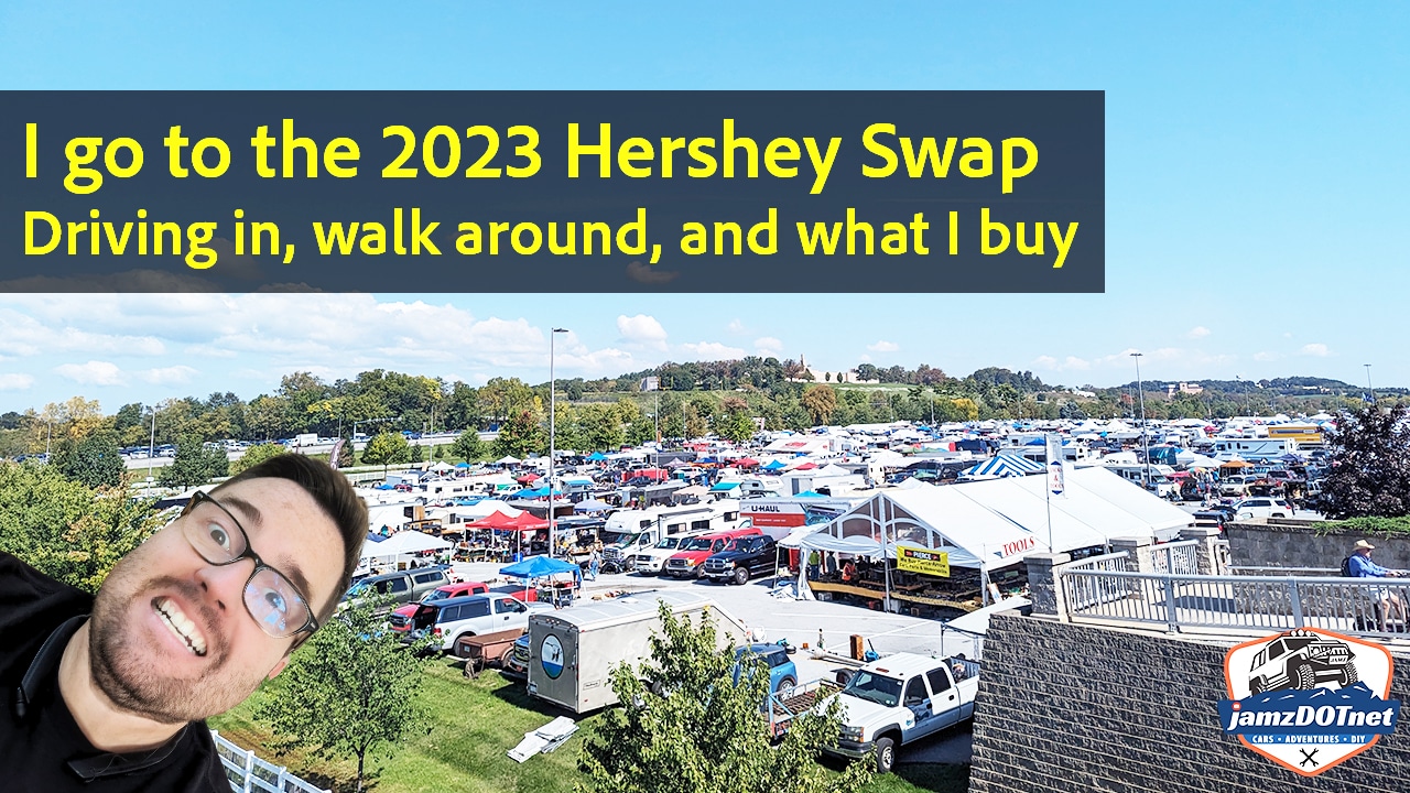I go to the 2023 AACA Eastern Divison Hershey Swap – the drive, walking around, and what I buy