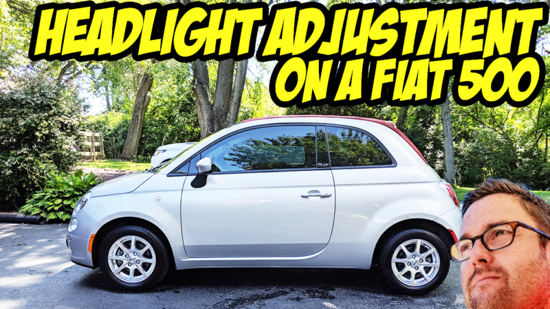Fiat 500 Headlight Adjustment – it’s so easy! DIY in a few minutes!