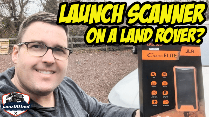 Launch scanner on a Land Rover
