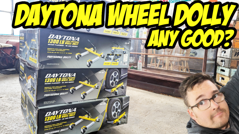 Revolutionize Your Garage with the DAYTONA 1300 lb Capacity Self-Loading Wheel Dolly!