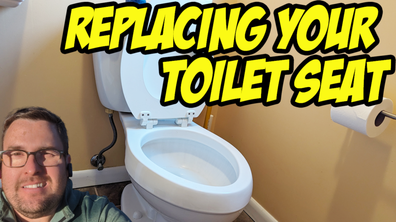 Installing a new toilet seat DIY
