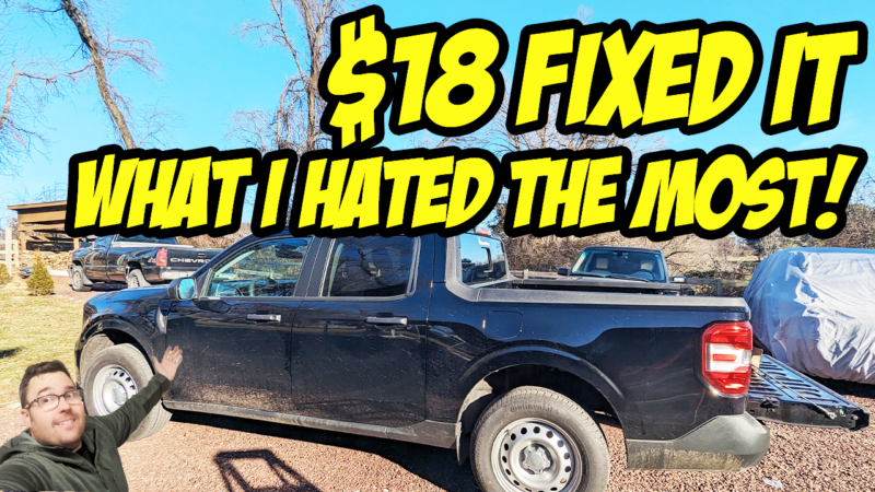 For just $18, I resolved the biggest issue I had with my 2023 Ford Maverick #fordmaverick