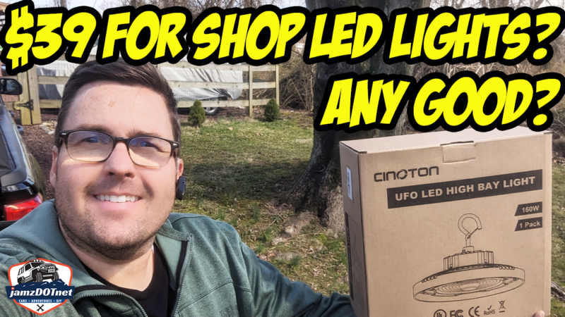 $39 LED Bay Shop Lights made by Cinoton – no wiring! Are they any good?