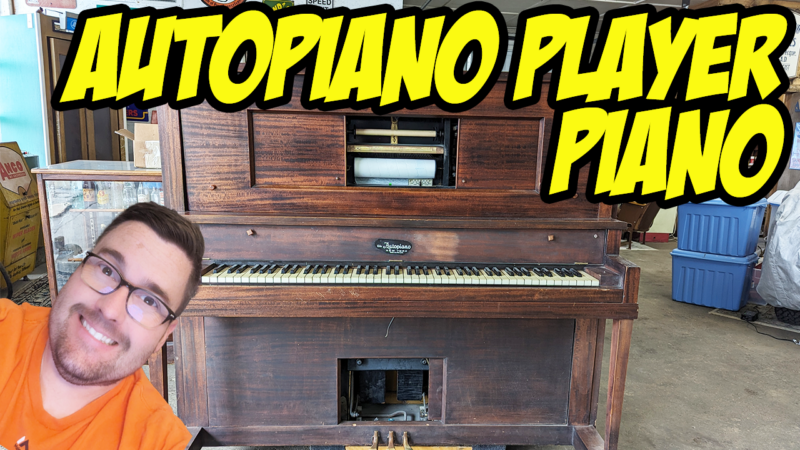 It’s an early 1900s Autopiano player piano – does it work?