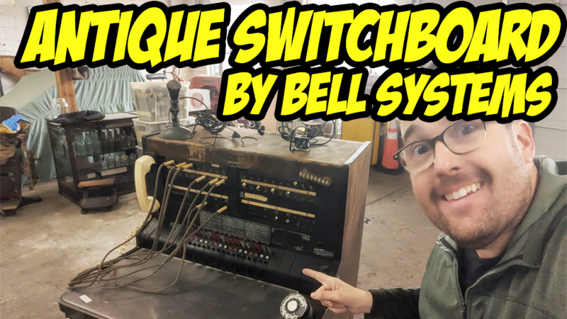 It’s an antique Bell Systems phone switchboard – what do you know about these?