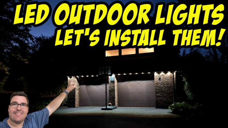 Let’s install some permanent outdoor LED lights! Great for the holidays!