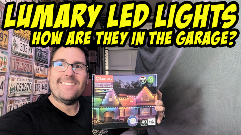 Lumary smart LED Strip Lights in the garage – unboxing, install, and test