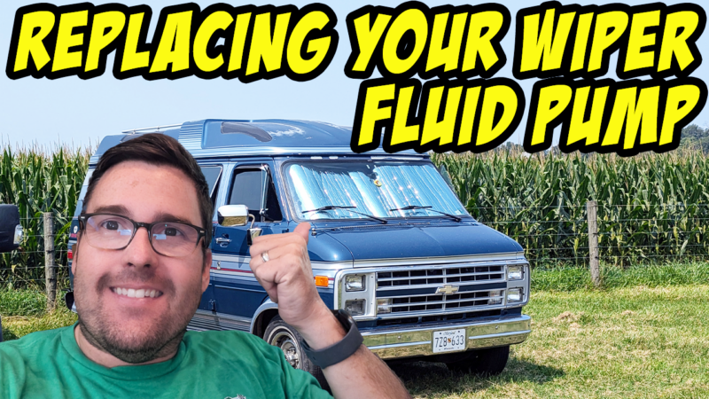 Replacing your windshield wiper fluid pump on a G20 Van