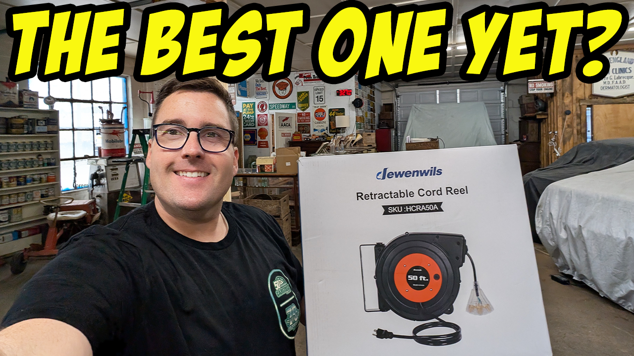Dewenwils Retractable Extension Cord reel