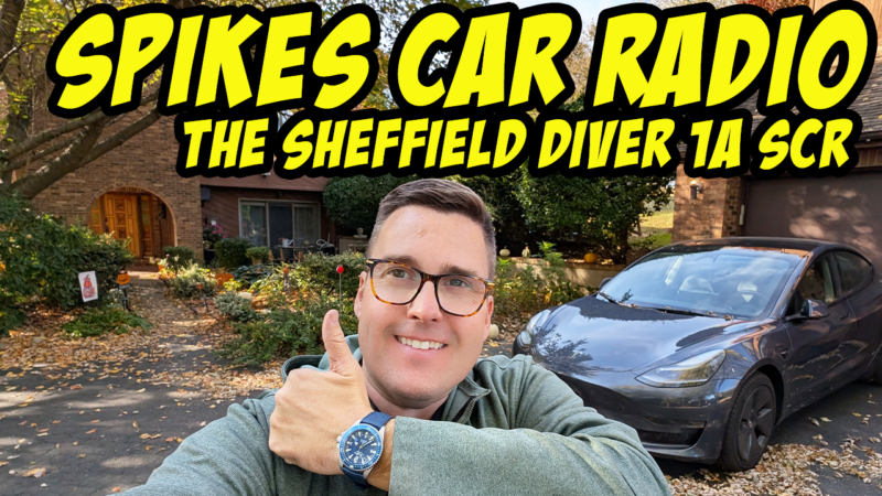 The Ultimate Car Guy Watch is HERE! Introducing the Sheffield Spikes Car Radio Diver Watch!