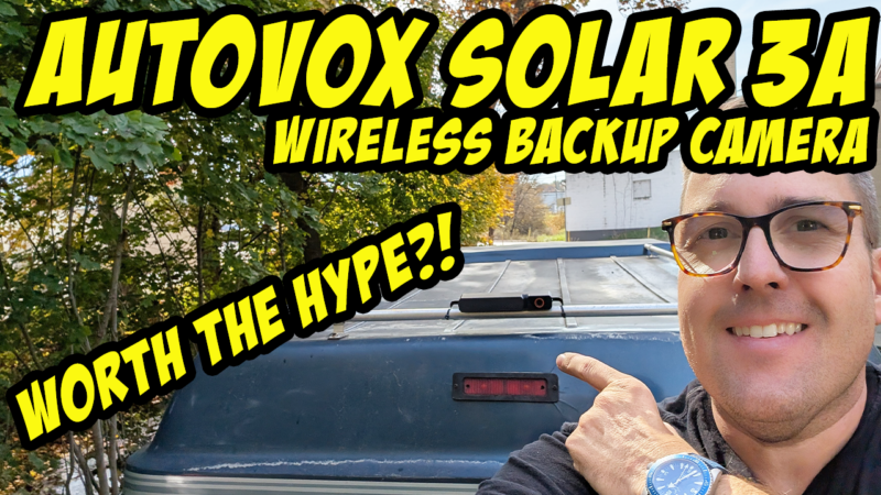 Say goodbye to blind spots – Autovox Solar 3A Plus! Wireless backup camera that’s solar-powered!