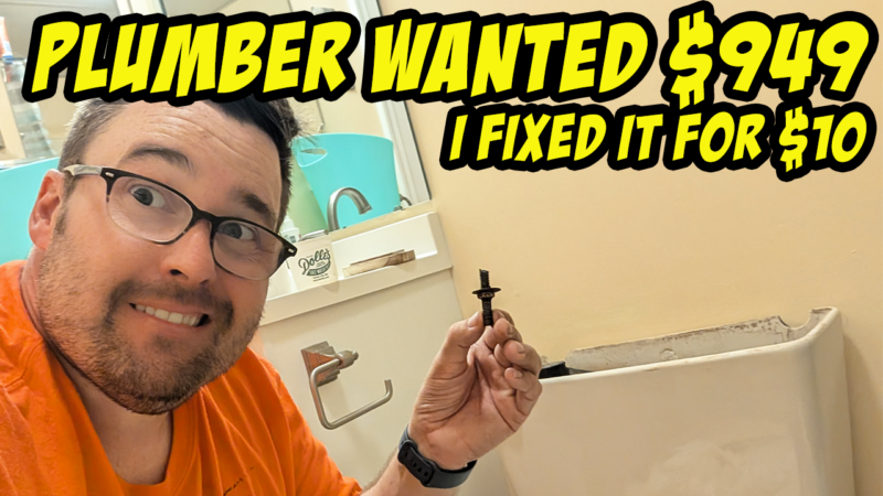 Plumber Quoted $949 – I Fixed It for $10! 🔧 Rusty Toilet Tank Bolt Replacement!