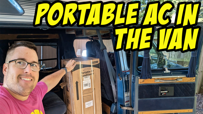 I Installed a Portable AC in My G20 Van — Game Changer for Van Life!