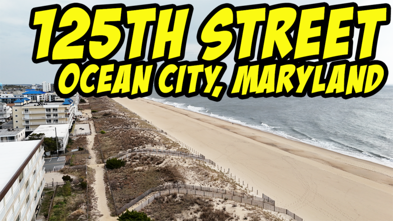 Epic Drone Views Over 125th Street Beach in Ocean City, MD