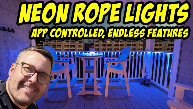 Can These Neon Lights Transform Our Beach Balcony?