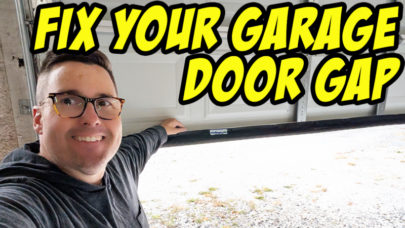 Fix That Garage Door Gap FAST! Easy DIY Fix You Need to Try with SnirtStopper!