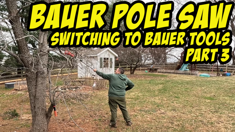 I Switched to Bauer Battery Tools – Part 3: Pole Saw in Action!