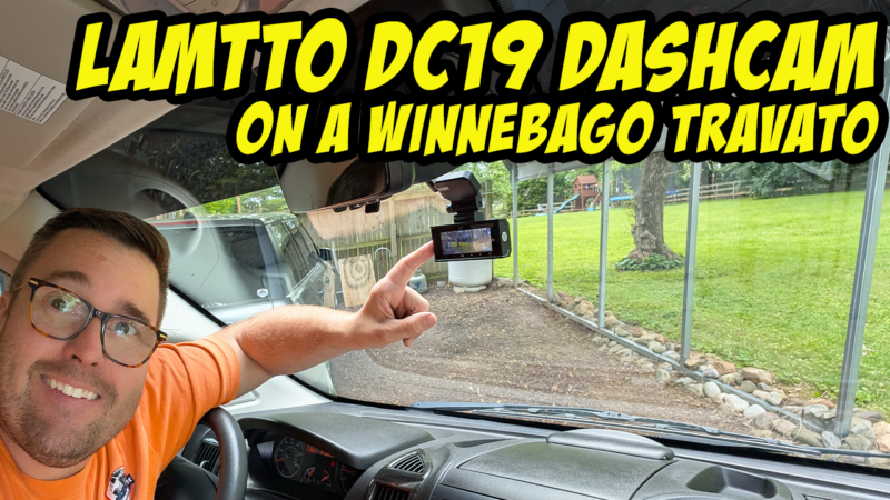 Installing the Lamtto DC19 Dashcam in Our 2022 Winnebago Travato (Ram Promaster)