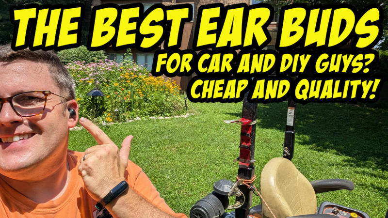The BEST Budget Earbuds for Car & DIY Guys? TOZO T10 Review! With a lawn mower test!
