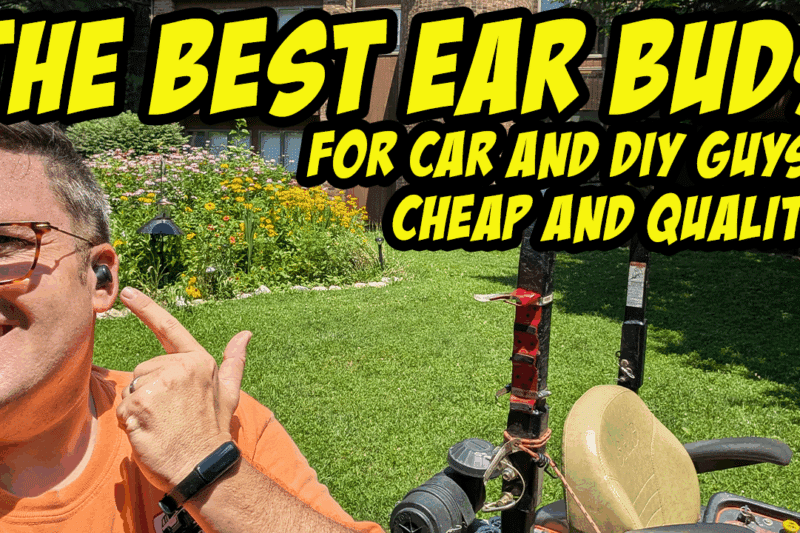 The BEST Budget Earbuds for Car & DIY Guys? TOZO T10 Review! With a lawn mower test!