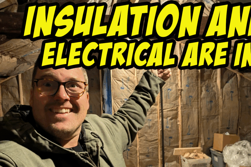 Transforming an Old Building into a YouTube Studio! (Insulation & Electrical Progress)