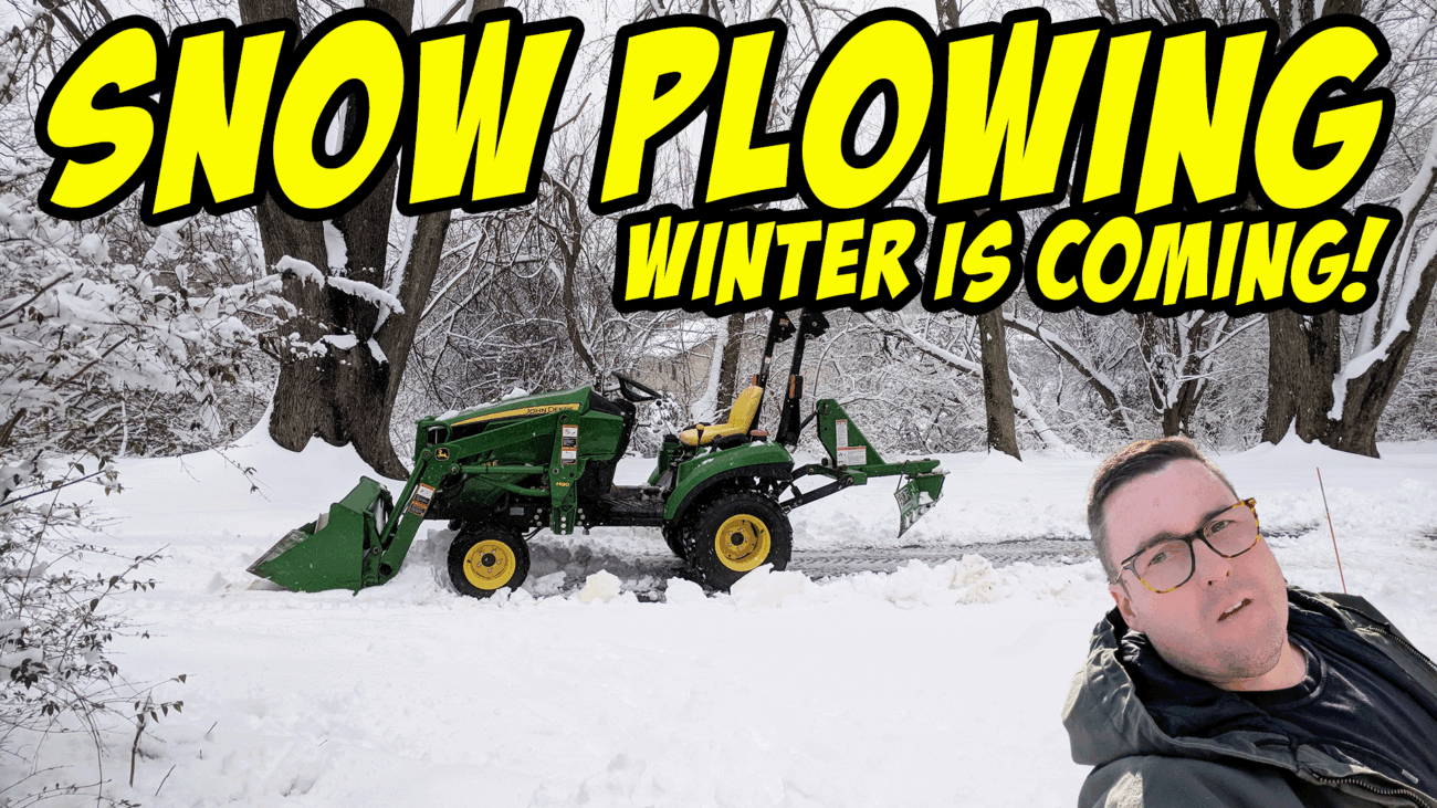 John Deere 1023E Plowing