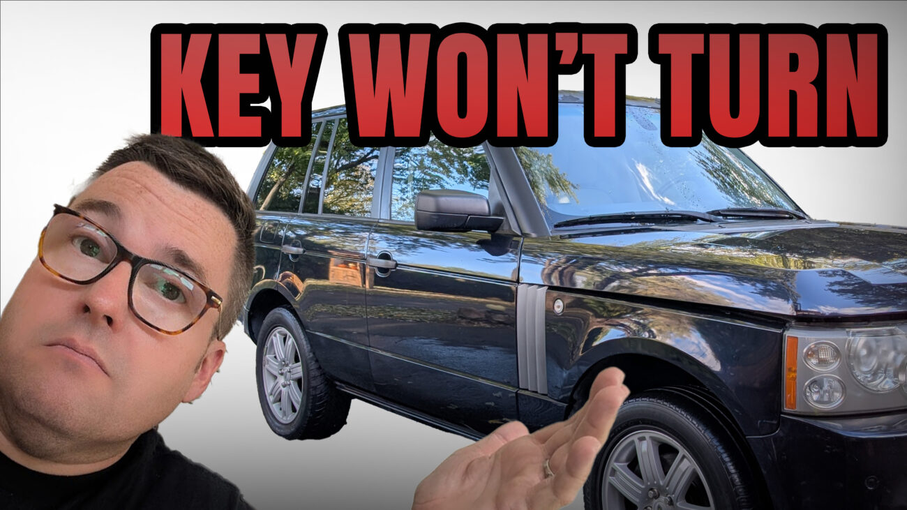 range rover key wont turn