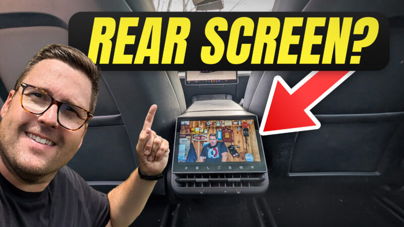 I Added a Rear Screen to My Tesla Model 3 (YouTube, Netflix & More)