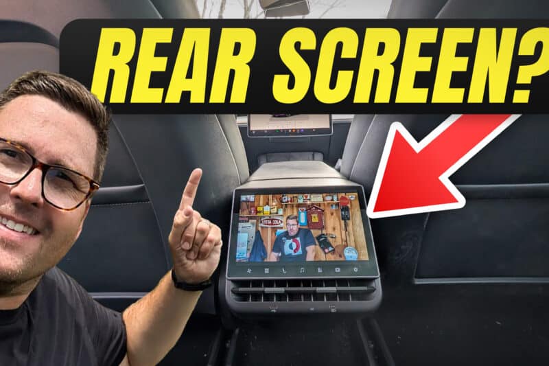 I Added a Rear Screen to My Tesla Model 3 (YouTube, Netflix & More)